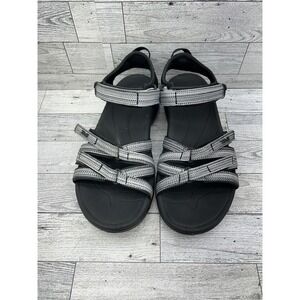 Teva Sandals Shoes Womens Size 7 Black Gray Strappy Outdoor Hiking Water F27119A